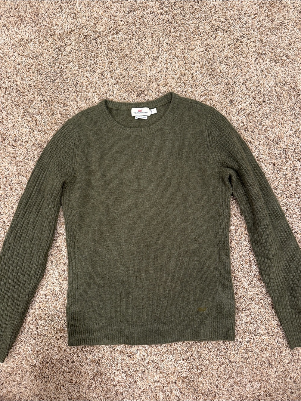 Men's Olive Crewneck Sweater by J. Crew